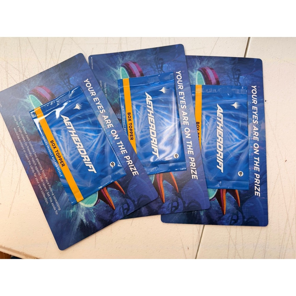 Magic the Gathering: Aetherdrift Sealed Box Topper Pack (2 Cards)  Set Of 3 Pack
